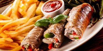 Bife rolê de porco