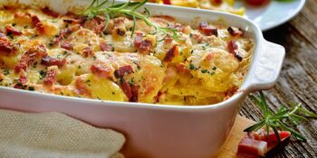 Batata ao molho de queijo