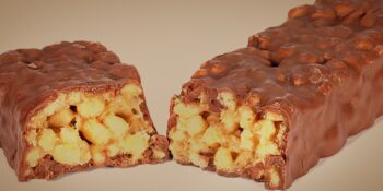 Barra de cereal com chocolate
