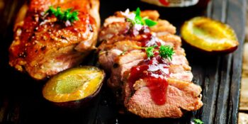 Filé de peito de pato com geleia de pimenta