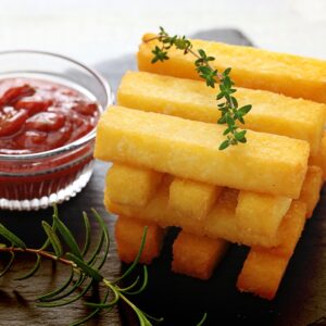 Polenta frita crocante tudo gostoso