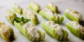 Aperitivo de aipo e ricota