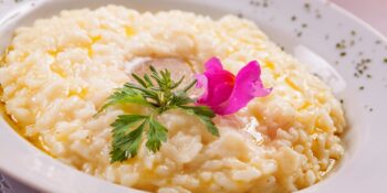 Risoto de cachaça e queijo brie