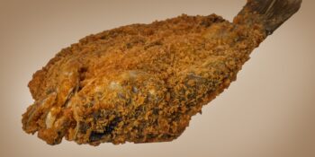 Sardinha frita no fubá