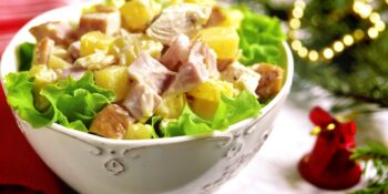 Salada de frango com abacaxi