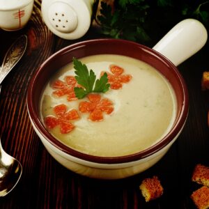 Receita de sopa creme de galinha super cremosa e nutritiva