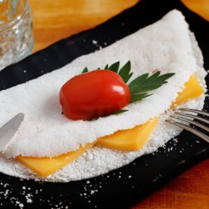 Como fazer tapioca de queijo prato?