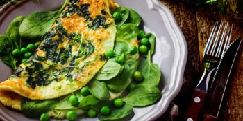 Omelete de espinafre