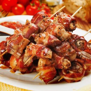 medalhão de frango na panela de pressão medalhão de frango com bacon acompanhamento medalhão de frango com bacon na panela de pressão medalhão de frango com bacon na airfryer