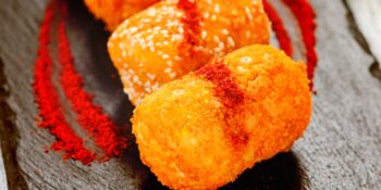 Croquete de batata com presunto