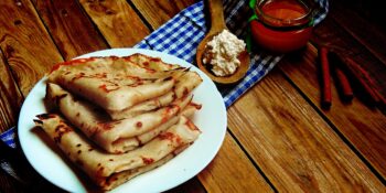 panquecas com ricota e pimenta