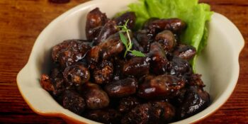 coração de frango caramelado