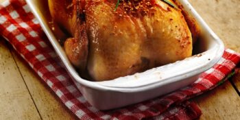 Frango assado com mostarda