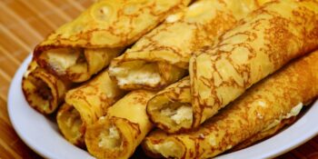 Panqueca recheada com ricota