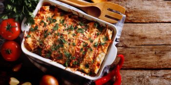 Panqueca de carne gratinada