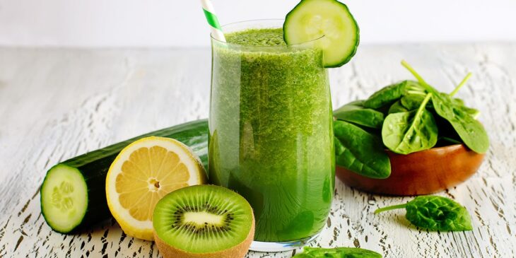 Suco fit com kiwi tudo gostoso