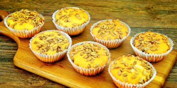 Mini bolo salgado de abóbora