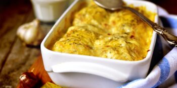 Batata gratinada com curry
