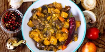 Carne com abóbora