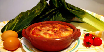 Omelete com acelga