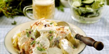 Salada de batata com palmito