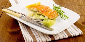 Haddock defumado cozido com batatas
