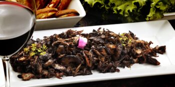 Cogumelo shitake frito