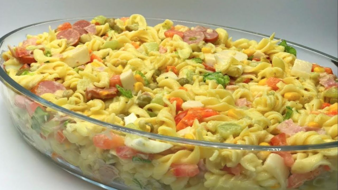 Receita de salada de macarrão com azeitona super nutritiva @alexgraning