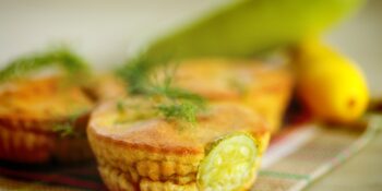 Mini torta de abobrinha e palmito