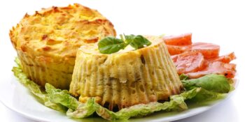 Mini torta de atum e palmito