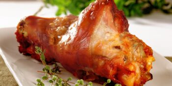 Pernil com cachaça