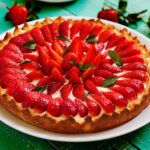 Receita de torta de morangos espelhada fácil
