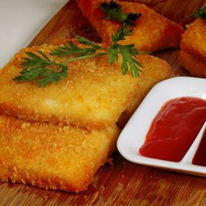 Rissole de presunto e queijo igual de lanchonete para dar água na boca
