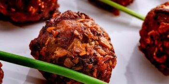 Almôndega de carne moída com alho