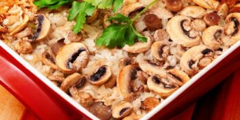 Arroz com cogumelos