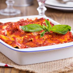 Lasanha de abobrinha e tofu