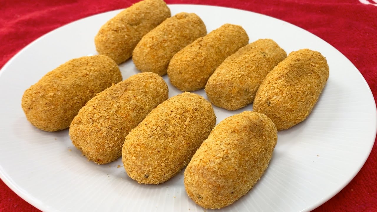 croquete de frango simples e fácil tudo gostoso