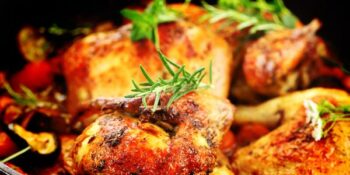 Frango assado com maionese