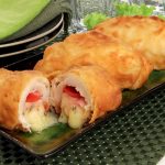 Filé de frango à milanesa recheado com queijo