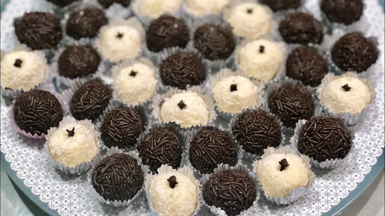 brigadeiro de chocolate e coco @chefleooliveira