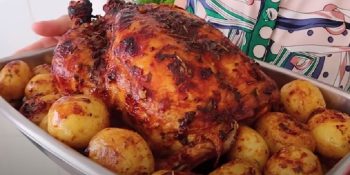 Frango assado de padaria