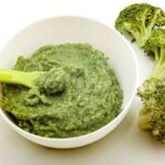 purê de batata e brócolis