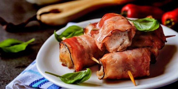 aperitivo de atum com bacon tudo gostoso