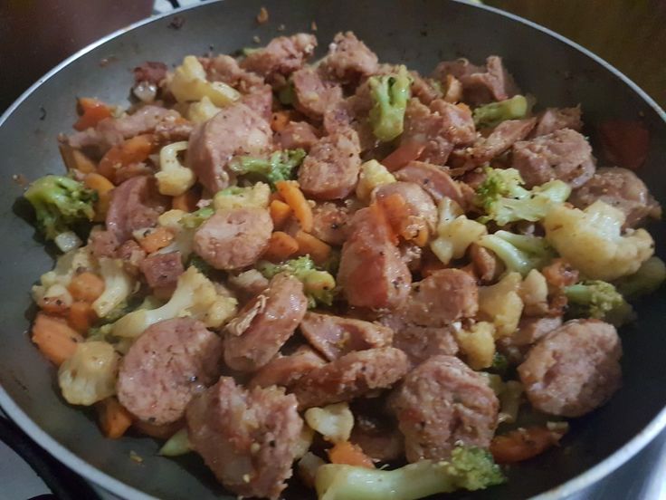 receita linguiça frita com legumes @pinterest