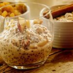 Pudim de chia com maçã fácil e rápido com poucas calorias