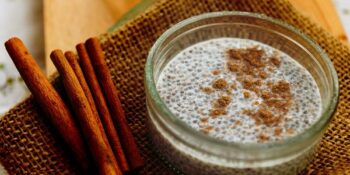 pudim de chia com canela