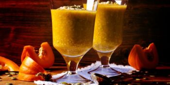 suco de abóbora e cúrcuma