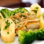 bacalhau ao forno com brócolis