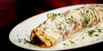panqueca de frango e palmito