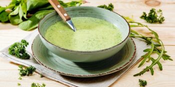 sopa de brócolis e espinafre